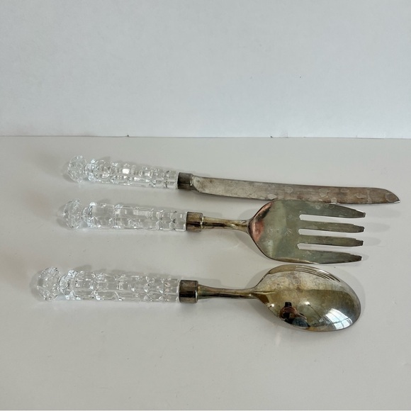 Vintage Crystal Serving Utensils - Picture 6 of 6